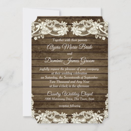 Elegant Land Schuur Romance Bruiloft Kaart (Voorkant)