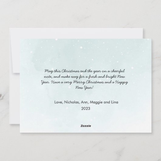 Elegant Landelijk Bos Herten Woud Feestdagenkaart (Achterkant)