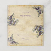 Elegant, Landelijk Rustieke, Wijngaard Huwelijk Plaatskaartje (Buitenkant ongevouwen)