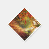 Elegant landelijke herfst thema papieren servet (Hoek)