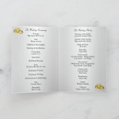 Elegant Landelijke Rode Rozen Programma Kaart (Binnen)