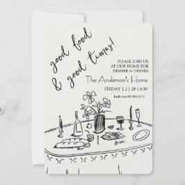 Elegant Landelijke Thanksgiving-diner Kaart