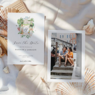 elegant landgoed   Custom Wedding Crest Save The Date