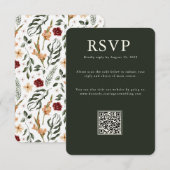 Elegant landhuis | Antwoordkaart voor ranch  RSVP Kaartje (Voorkant / Achterkant)