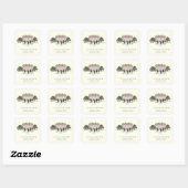 Elegant landhuis | Ranch Country Wedding Vierkante Sticker (Vel)