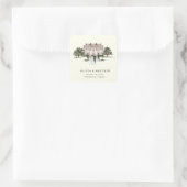 Elegant landhuis | Ranch Country Wedding Vierkante Sticker (Tas)