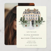 Elegant landhuis| Ranch Foto Sla de datum op Kaart (Voorkant / Achterkant)