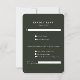 Elegant landhuis Ranch RSVP-kaart RSVP Kaartje