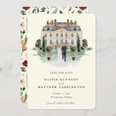 Elegant landhuis | Ranch Sla de datum op Kaart (Voorkant / Achterkant)