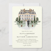 Elegant landhuis | Villa bruiloft uitnodiging (Voorkant)