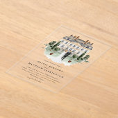 Elegant landhuis | Villa bruiloft uitnodiging (Laagn)