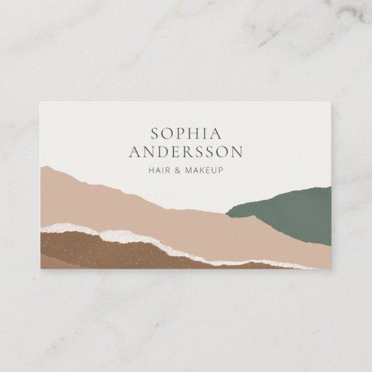 Elegant Landscape Torn Edge Flat Loyalty Kaart (Achterkant)