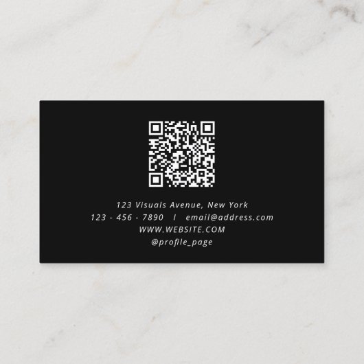 Elegant landschap bergvak visitekaartje (Achterkant)