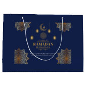 Elegant Lantern Glow Ramadan Greeting  Groot Cadeauzakje (Achterkant)
