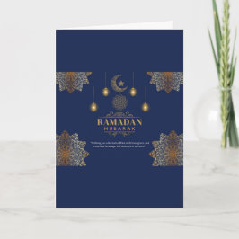 Elegant Lantern Glow Ramadan Greeting  Kaart