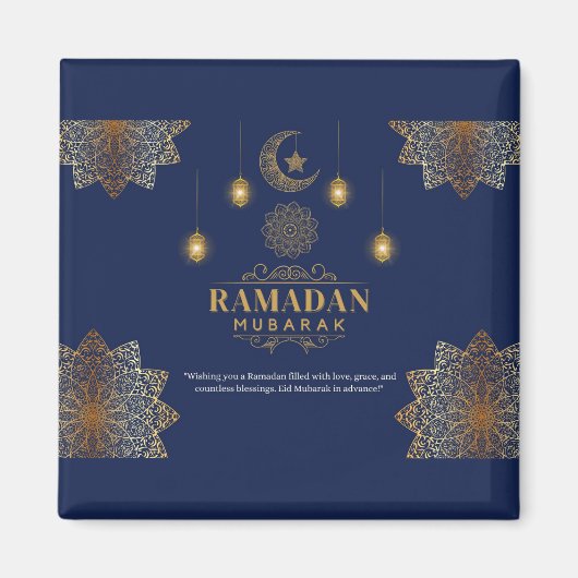 Elegant Lantern Glow Ramadan Greeting  Magneet (Voorkant)