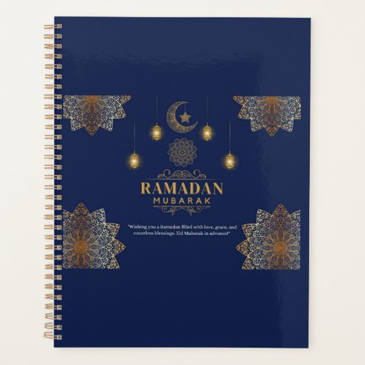 Elegant Lantern Glow Ramadan Greeting  Planner (Voorkant)