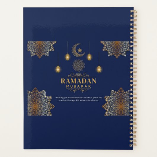 Elegant Lantern Glow Ramadan Greeting  Planner (Achterkant)