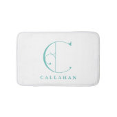 Elegant Large Monogram C Scroll Typografie Badmat (Voorkant)