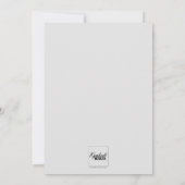 Elegant Large Paarse Spring Roos Wedding Kaart (Achterkant)