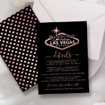 Elegant Las Vegas bestemming bruiloft detail Informatiekaartje<br><div class="desc">Vier in stijl met deze moderne en zeer trendy trouwdetailkaarten. Dit ontwerp is gemakkelijk te personaliseren met uw speciale evenementenbewoording en uw gasten zullen blij zijn wanneer ze deze fantastische kaarten ontvangen. Overeenkomende objecten vindt u in de collectie.</div>