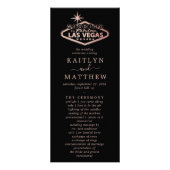 Elegant Las Vegas bestemming bruiloft programma (Voorkant)