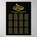 Elegant Las Vegas Bestemming Bruiloft Zitschema Folie Afdrukken<br><div class="desc">Vier in stijl met deze trendy echte folie geperste bruiloft zitgrafiek. Het ontwerp is gemakkelijk te personaliseren met uw eigen formulering en uw familie en vrienden zullen blij zijn wanneer ze dit fantastische tafelplan zien. Overeenkomende bruidsartikelen zijn te vinden in het collectie.</div>