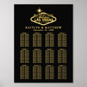 Elegant Las Vegas Bestemming Bruiloft Zitschema Folie Afdrukken (Voorkant)