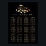 Elegant Las Vegas Bestemming Bruiloft Zitschema Poster<br><div class="desc">Vier in stijl met deze moderne en zeer trendy Las Vegas bruiloft zitkaart. Dit ontwerp is gemakkelijk te personaliseren met uw namen en trouwdatum en uw gasten zullen blij zijn wanneer ze dit fantastische tafelplan zien. Overeenkomende bruidsartikelen zijn te vinden in het collectie.</div>