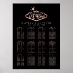 Elegant Las Vegas Bestemming Bruiloft Zitschema Poster<br><div class="desc">Vier in stijl met deze moderne en zeer trendy Las Vegas bruiloft zitkaart. Dit ontwerp is gemakkelijk te personaliseren met uw namen en trouwdatum en uw gasten zullen blij zijn wanneer ze dit fantastische tafelplan zien. Overeenkomende bruidsartikelen zijn te vinden in het collectie.</div>