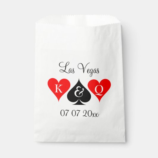 Elegant Las Vegas bruiloft bestemming gepersonalis Bedankzakje (Voorkant)