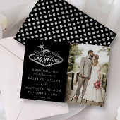 Elegant Las Vegas Destination Wedding Aankondiging