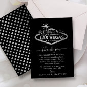 Elegant Las Vegas Destination Wedding Bedankkaart