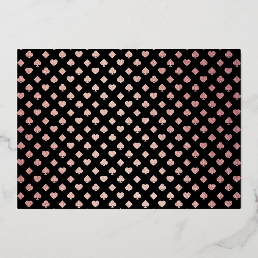 Elegant Las Vegas Destination Wedding Bedankt Folie Uitnodiging (Achterkant)