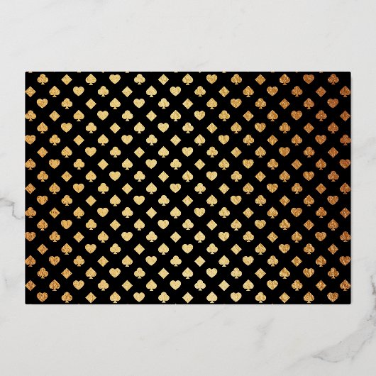 Elegant Las Vegas Destination Wedding Bedankt Folie Uitnodiging (Achterkant)