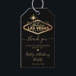 Elegant Las Vegas Destination Wedding Cadeaulabel<br><div class="desc">Viel in stijl met deze moderne en zeer trendy bruiloft labels. Het ontwerp is gemakkelijk te personaliseren met uw speciale gebeurtenisformulering en uw gasten zullen enthousiast zijn wanneer zij deze geweldige labels zien.</div>
