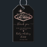 Elegant Las Vegas Destination Wedding Cadeaulabel<br><div class="desc">Viel in stijl met deze moderne en zeer trendy bruiloft labels. Het ontwerp is gemakkelijk te personaliseren met uw speciale gebeurtenisformulering en uw gasten zullen enthousiast zijn wanneer zij deze geweldige labels zien.</div>