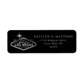 Elegant Las Vegas Destination Wedding Etiket (Voorkant)
