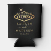 Elegant Las Vegas Destination Wedding Favor Blikjeskoeler (Voorkant)