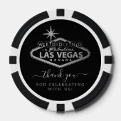 Elegant Las Vegas Destination Wedding Favor Poker Chips (Voorkant)