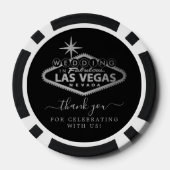 Elegant Las Vegas Destination Wedding Favor Poker Chips (Achterkant)