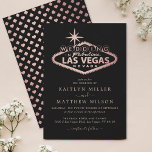 Elegant Las Vegas Destination Wedding Kaart<br><div class="desc">Viel in stijl met deze moderne en zeer trendy trouwuitnodigingen. Dit ontwerp is gemakkelijk te personaliseren met uw speciale gebeurtenisformulering en uw gasten zullen enthousiast zijn wanneer zij deze geweldige uitnodigingen ontvangen.</div>