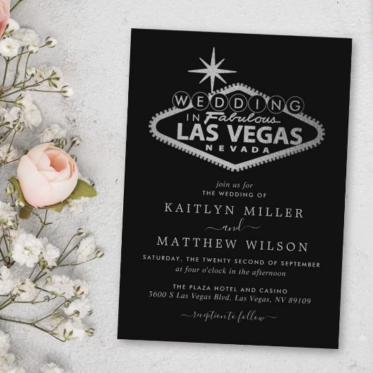 Elegant Las Vegas Destination Wedding Kaart