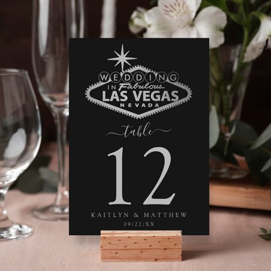 Elegant Las Vegas Destination Wedding Kaart