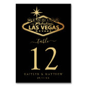 Elegant Las Vegas Destination Wedding Kaart (Achterkant)