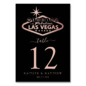 Elegant Las Vegas Destination Wedding Kaart (Achterkant)
