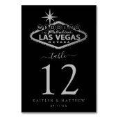 Elegant Las Vegas Destination Wedding Kaart (Achterkant)