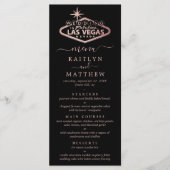 Elegant Las Vegas Destination Wedding Menu (Voorkant)