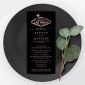 Elegant Las Vegas Destination Wedding Menu