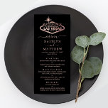 Elegant Las Vegas Destination Wedding Menu<br><div class="desc">Viel in stijl met deze moderne en zeer trendy huwelijksontbijtmenu's. Het ontwerp is gemakkelijk te personaliseren met uw eigen formulering en uw gasten zullen enthousiast zijn wanneer zij deze geweldige menu's zien. Overeenkomende objecten zijn te vinden in het collectie.</div>